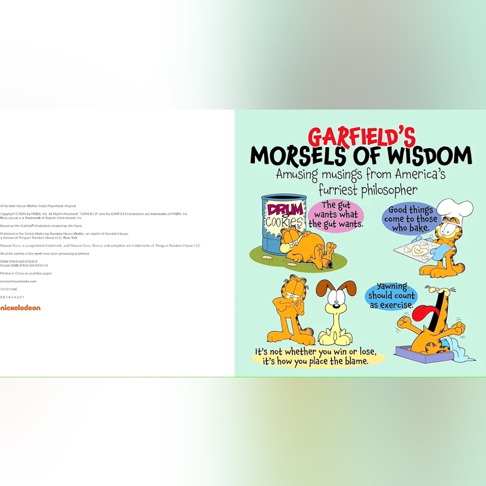 Garfield 'Bacon Me Drool' Coffee Table Book - Multicolor - Picture 2 of 11